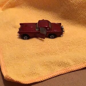 Vintage ZYLMEX  P 356 T-Bird ‘56  Red Car Toy ( Doors Open)